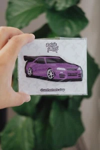 Custom Nissan GTR Skyline R34 JDM gestickter Aufnäher - Bild 1 von 4
