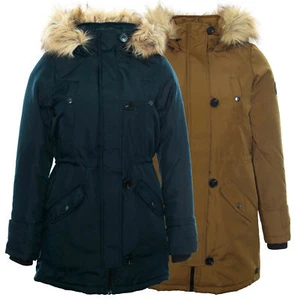 VERO MODA Parka Excursion Abrigo Chaqueta para Exterior Mujer Cuello de Piel - Picture 1 of 6