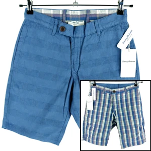NWT $115 Tommy Bahama Blue Plaid 'Ikat or Not' Reversible 10" Shorts Mens 28 - Picture 1 of 11