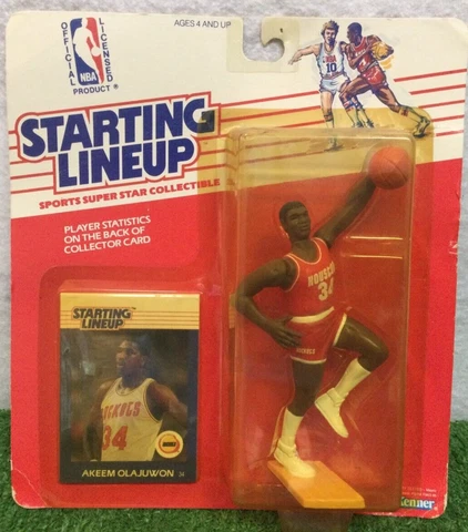 1988 Starting Lineup Basketball Akeem Olajuwon NBA Houston Rockets Action Figure Cover