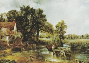 THE HAYWAIN By John Constable, Art - Vintage POSTCARD - Foto 1 di 2