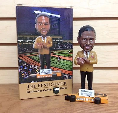 Jerome Bettis EL AUTOBÚS ~ State College Spikes Salón de la fama Bobble Bobblehead Steelers SGA Foto 1 de 4