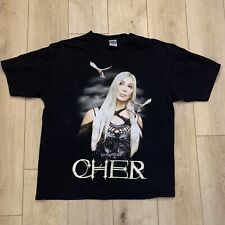 Vintage Cygnus T-Shirt Music Cher Living Tour 2002 Adult XL Black Short Sleeve