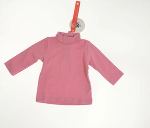 PETIT BATEAU Mädchen Wolle Rollkragenshirt Rosa NEU mit Etikett 67 6 Monate - Bild 1 von 2