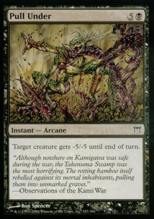 Pull Under - Medium Play MTG Champions of Kamigawa - Image 1 of 1