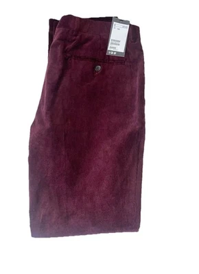 New Men’s H&M Burgundy/Maroon Corduroy Pants - Size 34 R - Image 1 of 4