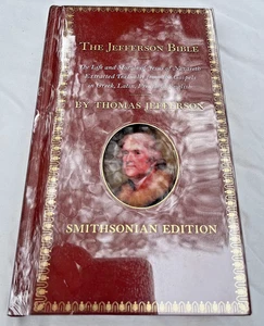 Die Jefferson Bibel von Thomas Jefferson Smithsonian Ausgabe HC Buch Klarsichthülle - Bild 1 von 13