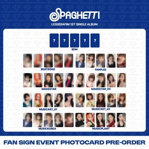 [Vorverkauf] LE SSERAFIM Single Album SPAGHETTI Fan Schild Fotokarte BR BDM FP MS MK - Bild 1 von 66