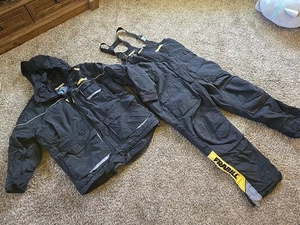 Frabill Jacke und Latzhose Eisangeln schwerer Anzug schwarz Gr. Herren 2XL - Bild 1 von 14