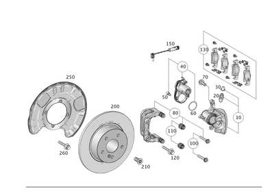 Porta frenos original Mercedes-Benz 166-423-06-06 Foto 1 de 2