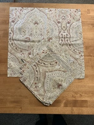 Cloth Napkins Waterford Set of 4 Paisley Rust and Beige 17" X 17" - Image 1 of 4