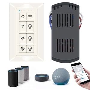 Universal Smart Ceiling Fan Remote Control and Light Dimmer, 3 Speed with 2-8... - Picture 1 of 7