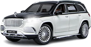 1:24 Benz Toy Car, Benz Maybach GLS600 Alloy Car Model Toys, with Sound and Ligh - Picture 1 of 12