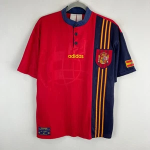Camiseta de fútbol vintage local Adidas España 1996 para hombre talla M-L - Imagen 1 de 17