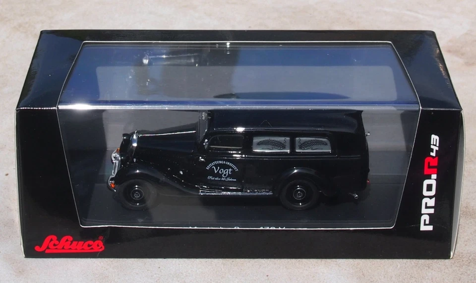 1:43 Mercedes-Benz 170 V Bestattungsfahrzeug   Schuco Pro.R  Leichenwagen Hearse - Bild 1 von 4