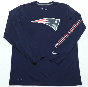 Nike Dri-Fit New England Patriots NFL long sleeve shirt Men's MEDIUM M - Picture 1 of 7