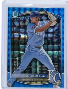 Jac Caglianone 2025 Bowman Chrome Geometric Refractor Blue 075/150 - Picture 1 of 2