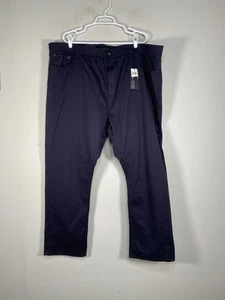 Pantalones chinos Truth & Substance para hombre 48 x 30 tiro alto flexibles elásticos azules nuevos con etiquetas - Imagen 1 de 16