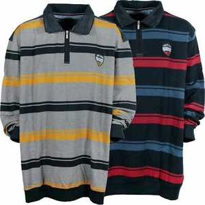 Kitaro Sweatshirt Sweattroyer Shirt Herren Dunkelblau Grau Baumwolle Plusgröße - Picture 1 of 7