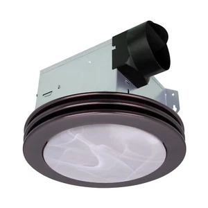 Akicon Ultra Leiser Bad Abluft Ventilator mit LED Licht 80CFM 2,0 Sones Rund Bat - Bild 1 von 1