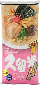 Marutai KURUME TONKOTSU RAMEN 2Serving Non Fried Straight Noodle 194g Japan - Picture 1 of 2