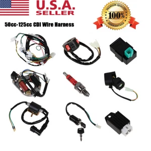 Electric Wiring Harness For Chinese ATV UTV GoKart Taotao 50CC 70 90 110CC 125CC - Picture 1 of 12