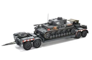 Set IXO/Motor City 1/43 SD.AH. 116 22t Tank Transporter+PzKpfw IV Ausf.G 14.PzD. - Foto 1 di 24