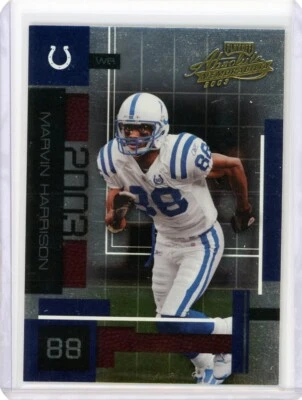 2003 Playoff Absolute Memorabilia Marvin Harrison #21 Colts HOF! - Image 1 of 2