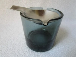WMF Wagenfeld Kippascher turmalin Glas Aschenbecher Ascher Designklassiker Top! - Picture 1 of 6
