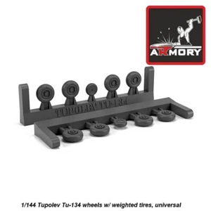 Armory Models AR AW14008 Escala 1/144 Tupolev Tu134 Ruedas crujientes con neumáticos ponderados - Imagen 1 de 12