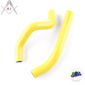 Yellow For 08-14 09 10 11 12 13 Kawasaki KFX450R KFX450 Silicone Radiator Hose - Picture 1 of 4