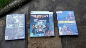 ~*~  Job lot D v d's - Call Of Duty ,Solar Empire, Medieval 2 Total War ~*~ - Picture 1 of 7