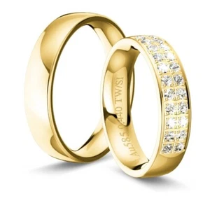 S313 Simon & Söhne Trauringe Gold 333–916 | 22 Brillanten 0,44 ct | 5 mm - Bild 1 von 1