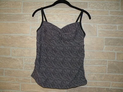 Camiseta de natación MERONA blanca y negra para mujer talla mediana M correas ajustables Foto 1 de 4