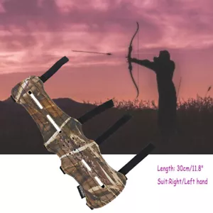 Archery Bow and Arrow Leather Arm Guard Outdoor Hunting Shooting Arm Protector - Picture 1 of 12