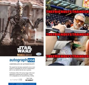 Taika Waititi signed "THE MANDALORIAN" 8x10 Photo PROOF i IG-12 ACOA COA - Picture 1 of 6