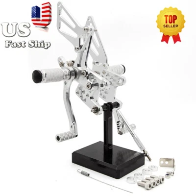 Ajuste Suzuki SV1000/S 1998-2014 GP Shift CNC Juego trasero Clavijas reposapiés Reposapiés Foto 1 de 4