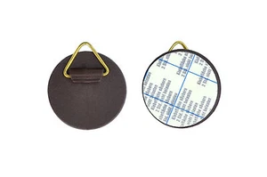 2 Stk. Bilderhaken Selbstklebend Ø 42 mm Kunststoff Braun - Nr. 398 - Bild 1 von 1