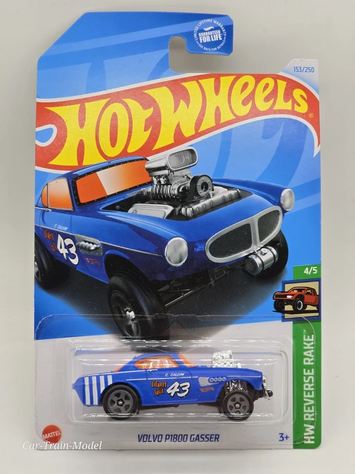 Volvo P1800 Gasser - LONG CARD 4/5 HOT WHEELS 1:64 1/64 - Immagine 1 di 1