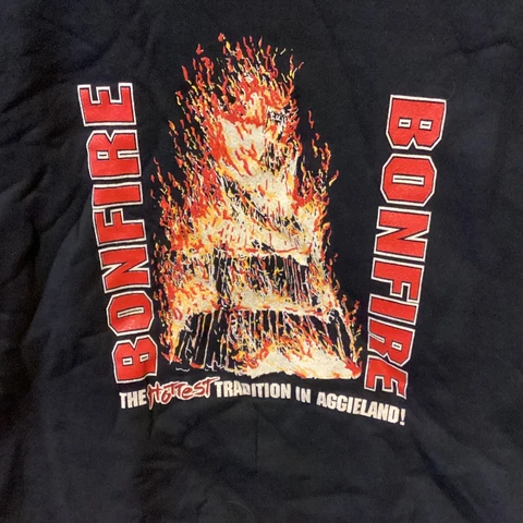 VTG TEXAS A&M AGGIES UNIVERSITY BONFIRE RARE Crewneck Sweatshirt ~Lee~XL~NWOT! Cover