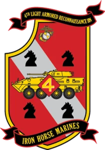 USMC 4th Light Armored Reconnaissance Battalion Marines Patch U.S. Military - Picture 1 of 1