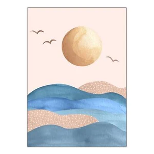 Poster Quadro Tela Canvas - Illustrazioni Paesaggi Astratti Dipinti A0015-D0011 - Picture 1 of 19