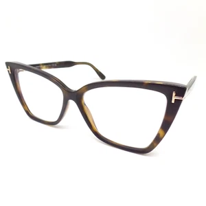 Tom Ford FT 5844 B 052 Matt Shiny Havana 55mm Blue Block Neu Original Rahmen - Bild 1 von 4