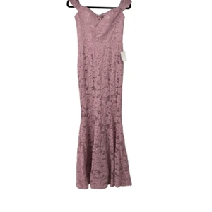 Lulus Swept Up Lavender Lace Off-the-Shoulder Maxi Dress Sz S NWT Women’s Formal - Picture 1 of 13