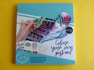 Postkarten Colouring 20 Motive mit Pinsel zum ausmalen ca.14,5 x 9,5cm Neu - Bild 1 von 3
