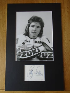 Autógrafo Auténtico Firmado Genuino Barry Sheene - UACC / AFTAL. - Imagen 1 de 2