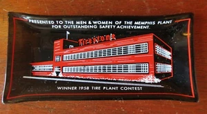 Firestone Memphis Plant 1958 Safety Award Ashtray - Picture 1 of 4