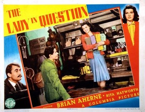 The Lady In Question Lobby Card Brian Aherne Glenn Ford Rita Haywo- Old Photo