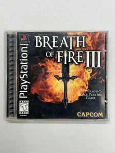 Breath of Fire III PS1 Capcom Disc Tested Working, the Classic Role Playing Game - Picture 1 of 7