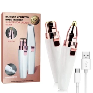 2IN1 USB Augenbrauenrasierer Elektrisch Gesichtshaarentferner Frauen - Bild 1 von 7